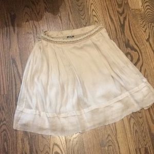 Anthropologie Berkeley is monika silk pearl skirt